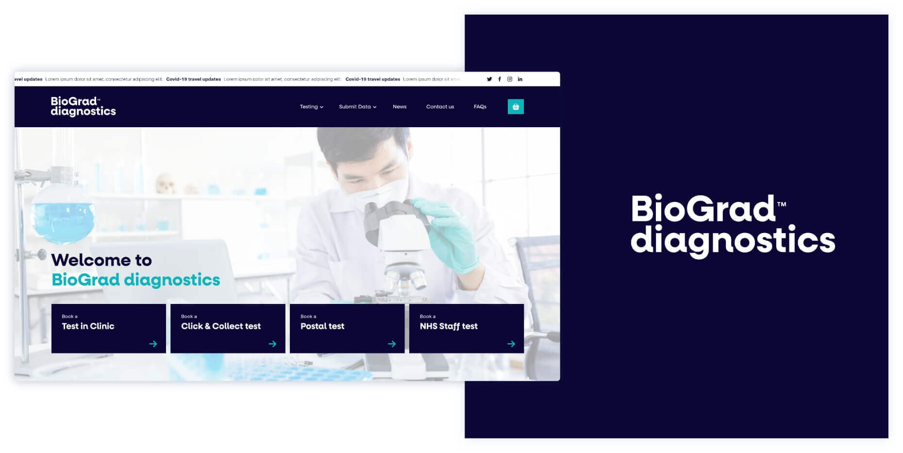 BioGrad Diagnostics Web Design