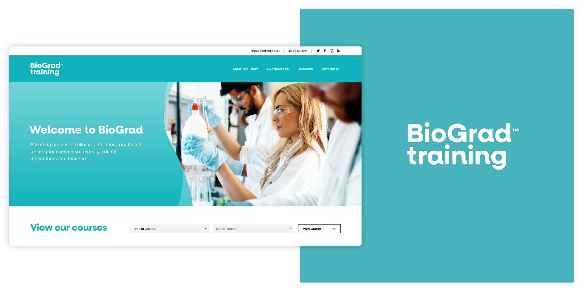 BioGrad Training Web Design