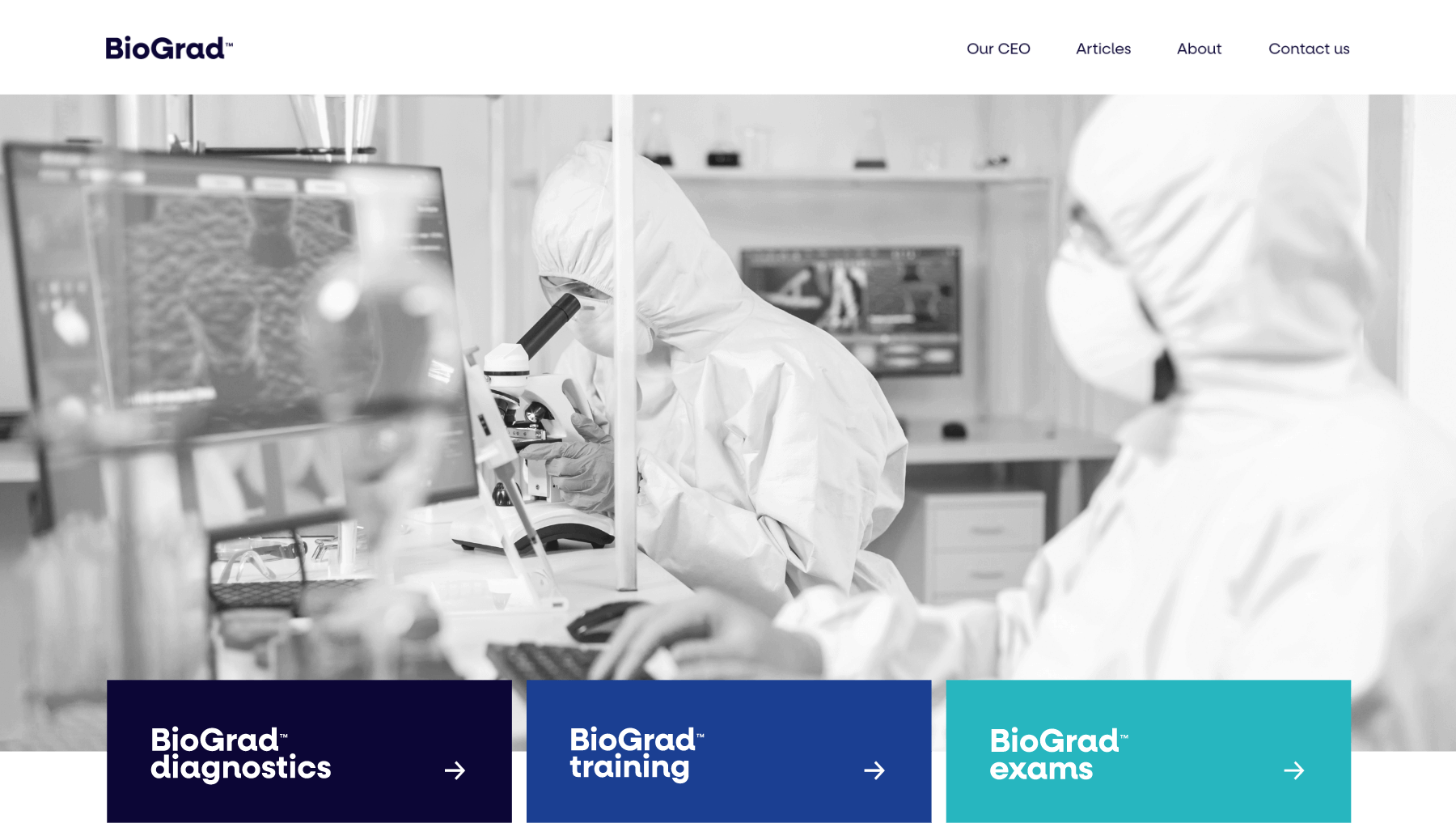 BioGrad Web Development