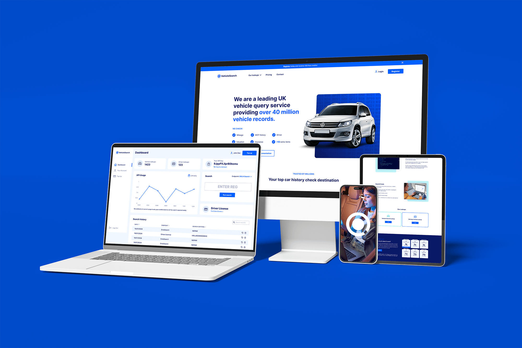website and web search platform redesign